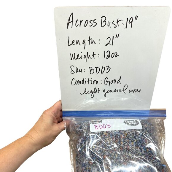 Rails Speckled Blue Elsa Sweater Multicolor Knit Long Sleeve Crewneck Size Small - Picture 12 of 12